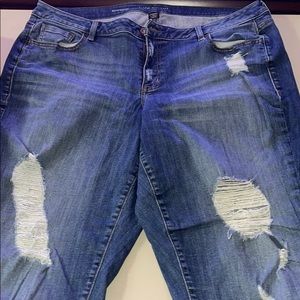 Blue Distressed Jeans